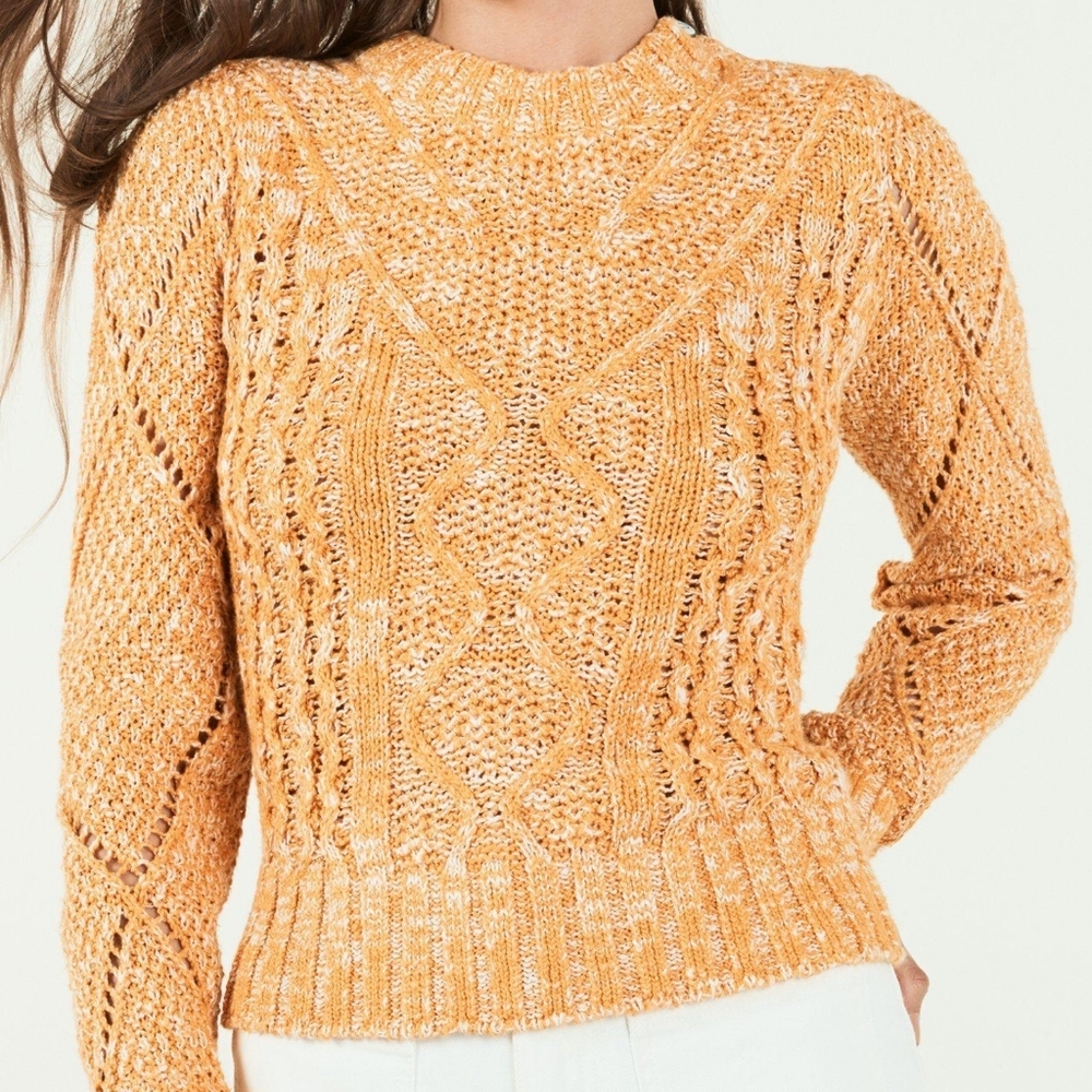 Faherty Button Shoulder Samson Sweater Medium - Picture 2 of 9